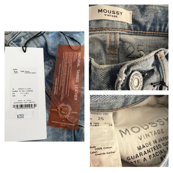 Moussy May Tapered Jeans Size 25 - Picture 9 of 9